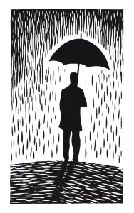 Alien Under Umbrella Vinyl Car Decal Sticker – Waterproof & UV-Resistant 4.586666666666667"