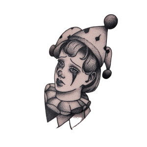 Sad Clown Girl V2 Vinyl Car Decal Sticker – Waterproof & UV-Resistant 3.4133333333333336" Sad Clown Girl V2 Vinyl Car Decal Sticker – Waterproof & UV-Resistant 3.4133333333333336"