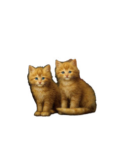 Whimsical Chubby Cats Vinyl Car Decal Sticker – Waterproof & UV-Resistant 8.213333333333333"