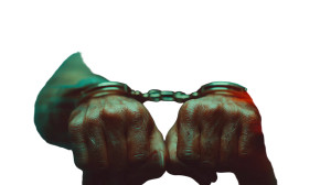 Man In Handcuffs V3 Vinyl Car Decal Sticker – Waterproof & UV-Resistant 5.4