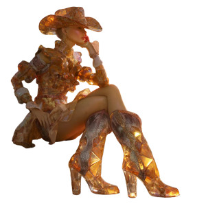Crystal Cowgirl Vinyl Car Decal Sticker – Waterproof & UV-Resistant 3.4133333333333336" Crystal Cowgirl Vinyl Car Decal Sticker – Waterproof & UV-Resistant 3.4133333333333336"