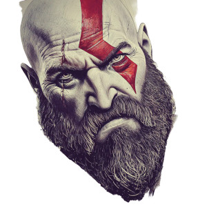 God Kratos Vinyl Car Decal Sticker – Waterproof & UV-Resistant 3.4133333333333336"
