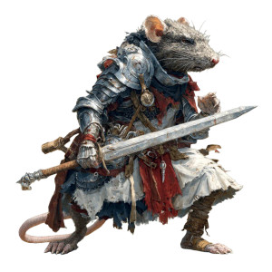 Helmed Wererat Guard Vinyl Car Decal Sticker – Waterproof & UV-Resistant 3.4133333333333336"