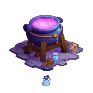 Magical Potion Station Vinyl Car Decal Sticker – Waterproof & UV-Resistant 3.4133333333333336"