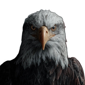 Bold Eagle Portrait Vinyl Car Decal Sticker – Waterproof & UV-Resistant 3.4133333333333336"
