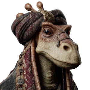 Jar Jar In Turban Vinyl Car Decal Sticker – Waterproof & UV-Resistant 3.4133333333333336" Jar Jar In Turban Vinyl Car Decal Sticker – Waterproof & UV-Resistant 3.4133333333333336"