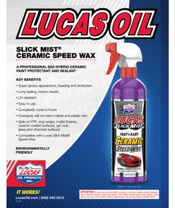 Lucas Oil Slick Mist  Car Wax | Super Glossy, Long Lasting Shine | UV Resistant | Easy To Use
