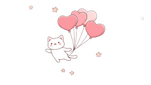 Flying Kawaii Cat V2 Vinyl Car Decal Sticker – Waterproof & UV-Resistant 5.4