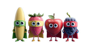 Superhero Fruits Vinyl Car Decal Sticker – Waterproof & UV-Resistant 5.4 Superhero Fruits Vinyl Car Decal Sticker – Waterproof & UV-Resistant 5.4