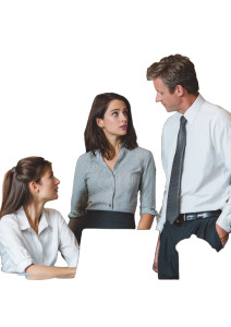 Lawyer Office Discussion Vinyl Car Decal Sticker – Waterproof & UV-Resistant 4.373333333333333"