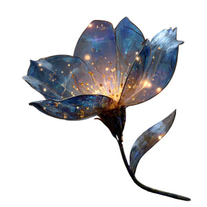 Glass Sky Flower V2 Vinyl Car Decal Sticker – Waterproof & UV-Resistant 3.4133333333333336"