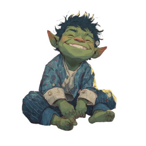 Child Half-Orc Vinyl Car Decal Sticker – Waterproof & UV-Resistant 3.4133333333333336"