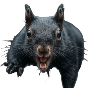 Giant Black Squirrel Vinyl Car Decal Sticker – Waterproof & UV-Resistant 3.4133333333333336"