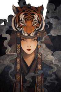 Tiger Headdress Woman Vinyl Car Decal Sticker – Waterproof & UV-Resistant 4.4 Tiger Headdress Woman Vinyl Car Decal Sticker – Waterproof & UV-Resistant 4.4