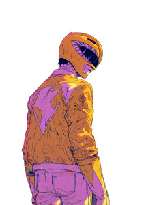 Yellow Power Ranger V2 Vinyl Car Decal Sticker – Waterproof & UV-Resistant 4.32"