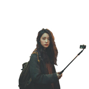 Human With Selfie Stick Vinyl Car Decal Sticker – Waterproof & UV-Resistant 3.4133333333333336"