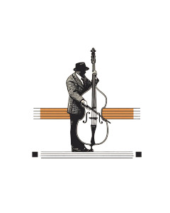 Bass Player V2 Vinyl Car Decal Sticker – Waterproof & UV-Resistant 8.0"