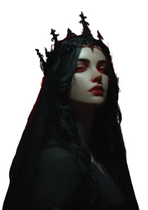 Evil Queen Portrait V4 Vinyl Car Decal Sticker – Waterproof & UV-Resistant 8.746666666666666"