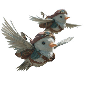 Pirate Birds Flying Vinyl Car Decal Sticker – Waterproof & UV-Resistant 3.4133333333333336"