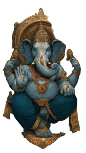 Cheerful Lord Ganesha Vinyl Car Decal Sticker – Waterproof & UV-Resistant 4.8533333333333335"