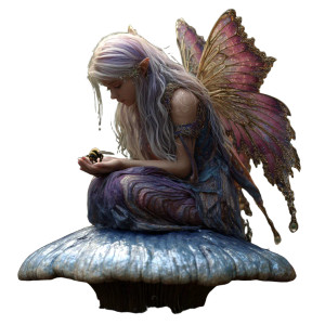 Mourning Fairy Vinyl Car Decal Sticker – Waterproof & UV-Resistant 6.826666666666667"