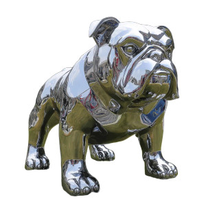 Steel Bulldog Sculpture Vinyl Car Decal Sticker – Waterproof & UV-Resistant 3.4133333333333336"