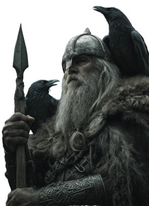 Odin With Ravens V4 Vinyl Car Decal Sticker – Waterproof & UV-Resistant 4.266666666666667"