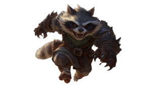 Angry Raccoon Warrior Vinyl Car Decal Sticker – Waterproof & UV-Resistant 2.986666666666667"