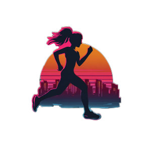 Running Girl Sticker Vinyl Car Decal Sticker – Waterproof & UV-Resistant 6.826666666666667"