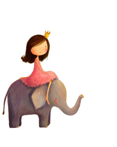 Girl On Elephant V2 Vinyl Car Decal Sticker – Waterproof & UV-Resistant 8.0"