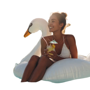 Luxury Pool Relaxation Vinyl Car Decal Sticker – Waterproof & UV-Resistant 3.4133333333333336"
