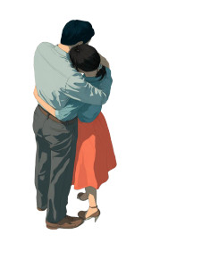 Hugging Duo V2 Vinyl Car Decal Sticker – Waterproof & UV-Resistant 4.1066666666666665"