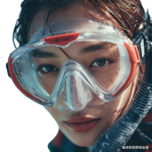 Snorkeling Woman Portrait Vinyl Car Decal Sticker – Waterproof & UV-Resistant 6.826666666666667"