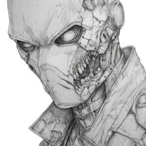 Zombie Red Hood Vinyl Car Decal Sticker – Waterproof & UV-Resistant 3.4133333333333336"