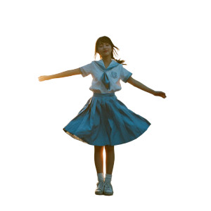 Dancing In Sunset Vinyl Car Decal Sticker – Waterproof & UV-Resistant 3.4133333333333336"