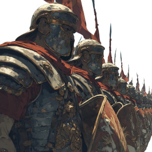 Roman Legion Formation V3 Vinyl Car Decal Sticker – Waterproof & UV-Resistant 3.4133333333333336"