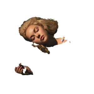 Entangled Blonde Vinyl Car Decal Sticker – Waterproof & UV-Resistant 3.4133333333333336"