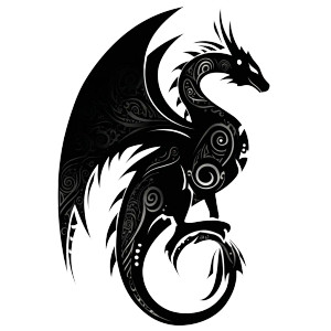 Dragon Design Svg Vinyl Car Decal Sticker – Waterproof & UV-Resistant 6.826666666666667"