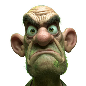 Disgusted Caricature Vinyl Car Decal Sticker – Waterproof & UV-Resistant 3.4133333333333336"