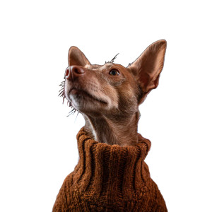 Cool Dog In Sweater Vinyl Car Decal Sticker – Waterproof & UV-Resistant 3.4133333333333336"