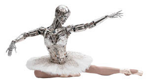 Cyborg Ballet Dancer Vinyl Car Decal Sticker – Waterproof & UV-Resistant 5.4