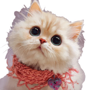 Cute Cat V105 Vinyl Car Decal Sticker – Waterproof & UV-Resistant 6.826666666666667"