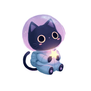 Space Cat Adventure V4 Vinyl Car Decal Sticker – Waterproof & UV-Resistant 3.4133333333333336" Space Cat Adventure V4 Vinyl Car Decal Sticker – Waterproof & UV-Resistant 3.4133333333333336"
