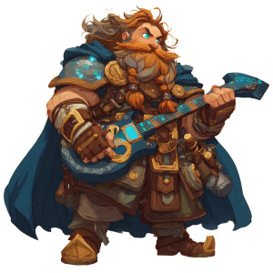 Dwarf Bard Adventurer Vinyl Car Decal Sticker – Waterproof & UV-Resistant 3.4133333333333336" Dwarf Bard Adventurer Vinyl Car Decal Sticker – Waterproof & UV-Resistant 3.4133333333333336"