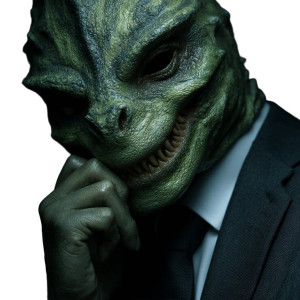 Evil Lizard Man Vinyl Car Decal Sticker – Waterproof & UV-Resistant 3.4133333333333336" Evil Lizard Man Vinyl Car Decal Sticker – Waterproof & UV-Resistant 3.4133333333333336"