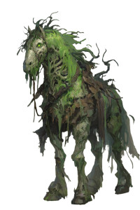 Undead Green Horse Vinyl Car Decal Sticker – Waterproof & UV-Resistant 4.4