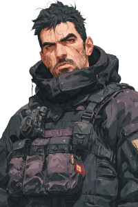 Scowling Scifi Soldier Vinyl Car Decal Sticker – Waterproof & UV-Resistant 4.4 Scowling Scifi Soldier Vinyl Car Decal Sticker – Waterproof & UV-Resistant 4.4