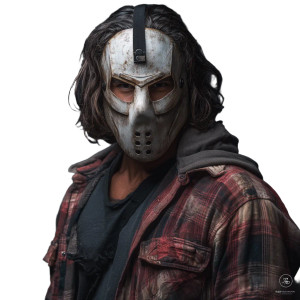 Casey Jones Portrait Vinyl Car Decal Sticker – Waterproof & UV-Resistant 3.4133333333333336"