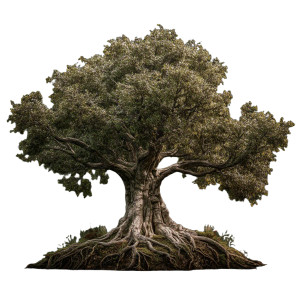 Endless Root Tree Vinyl Car Decal Sticker – Waterproof & UV-Resistant 3.4133333333333336"