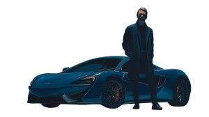 Man With Supercar Vinyl Car Decal Sticker – Waterproof & UV-Resistant 2.72" Man With Supercar Vinyl Car Decal Sticker – Waterproof & UV-Resistant 2.72"